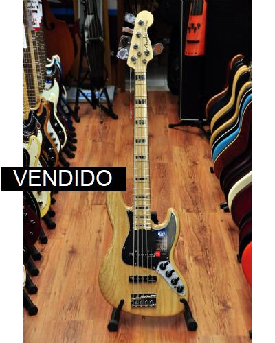 Fender American Elite Jazz Bass V Natural Maple