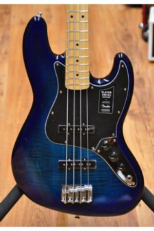 Fender LTD Player Jazz Bass Plus Top MN Blue Burst Serial# 20150077