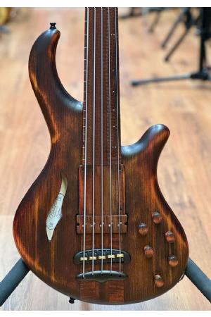 Mayones Patriot 5 Fretless MR Antique Brown Matt Mayones Patriot 5 Fretless MR Antique Brown Matt