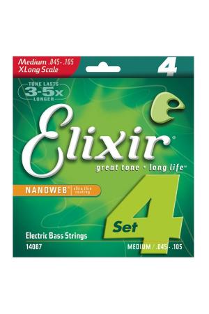 Elixir Nanoweb Medium Xtra Long 45-105 Elixir Nanoweb Medium Xtra Long 45-105