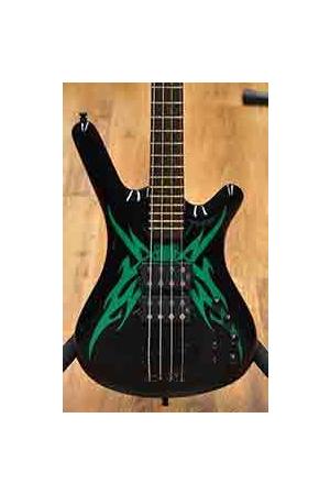 Warwick Corvette $$ SE TRIBAL BLACK & GREEN Warwick Corvette $$ SE TRIBAL BLACK & GREEN