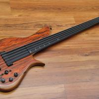 Meridian Horizon 5 Fretless Cocobolo top