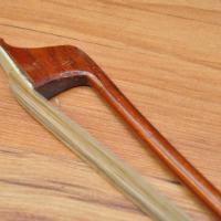 Double bass bow. Wooen. French frog (used)