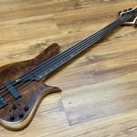 Meridian Horizon 5 Fretless Rosewood Feather