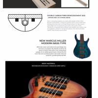 Sire Marcus Miller M7-5 2nd Gen Fretless Natural Ebony
