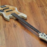 Bacchus Universe Series Jazz Bass Burl Top Blondeburst Active