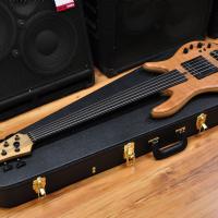 Fodera Monarch Std Special Doctorbass Edition Fretless Ebony Board 5 string 19mm spacing-Oak Neck-Figured Redwood top