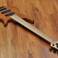 Fodera Monarch Std Special Doctorbass Edition Bird's eye Maple Board 5 string 17.5mm spacing-Figured Redwood top