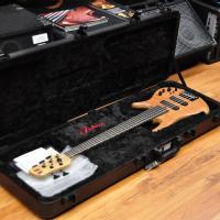 Fodera Monarch Std Special Doctorbass Edition Ebony Board 5 string 17.5mm spacing-Oak Neck-Figured Redwood top