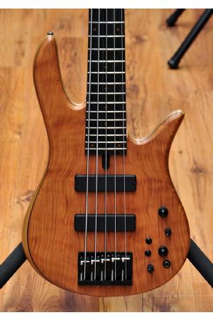 Fodera Monarch Std Special Doctorbass Edition Ebony Board 5 string 19mm spacing-Oak Neck-Figured Redwood top Fodera Monarch Std Special Doctorbass Edition Ebony Board 5 string 19mm spacing-Oak Neck-Figured Redwood top