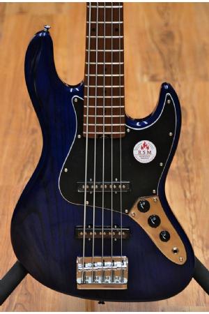 Bacchus Global Series WL5 ASH STB Jazz Bass 5 Ash Blue with Roasted neck