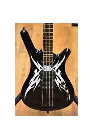 Warwick Corvette $$ SE TRIBAL BLACK & WHITE Warwick Corvette $$ SE TRIBAL BLACK & WHITE
