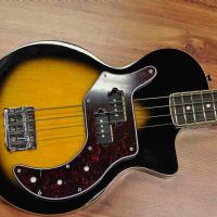 Orange O-Bass Sunburst