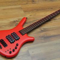 Warwick Corvette $$ 4 SE RED NEON