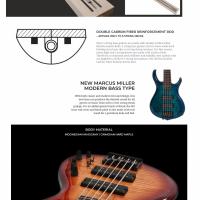 Sire Marcus Miller M7 Swamp Ash 5 Fretless Natural 2nd Generation