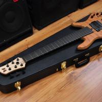 Fodera Emperor Std Special Doctorbass Edition Ebony Board 6 string 17.5mm spacing-Figured Redwood top