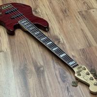 Fender American Deluxe Jazz Bass V QMT Trans Red